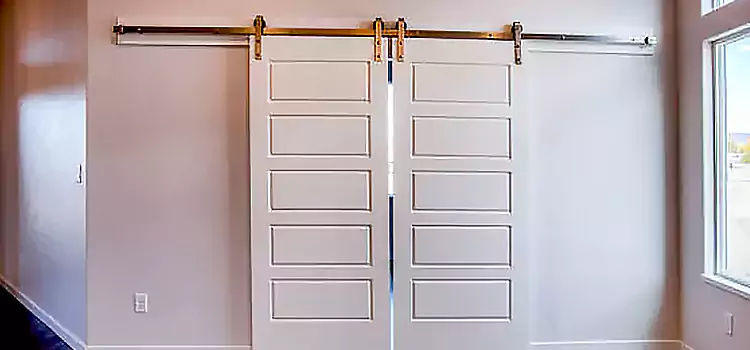 Glass Barn Door with Installation Hardware Kit Chalmette